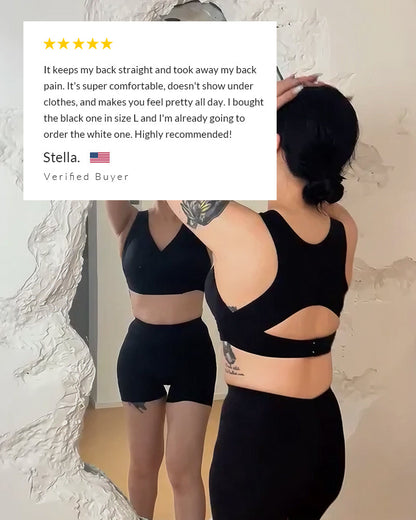 PosturaVela™ Cross Back Bra for Supportive Comfort