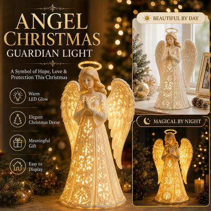 LumiAngel™ Christmas Angel Light – Warm Golden Glow for Hope & Love | Meaningful Christmas Décor