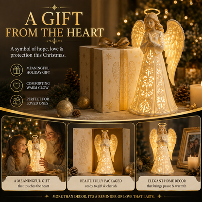 LumiAngel™ Christmas Angel Light – Warm Golden Glow for Hope & Love | Meaningful Christmas Décor