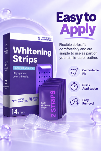 Puriva™ Purple Whitening Strips | Brighter-Looking Smile