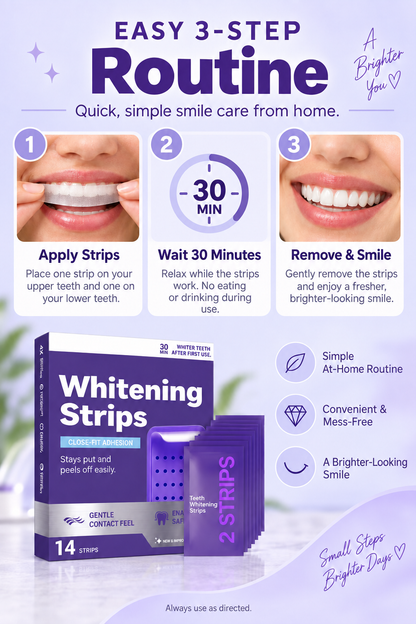 Puriva™ Purple Whitening Strips | Brighter-Looking Smile