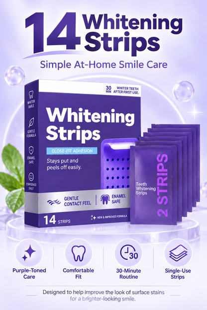Puriva™ Purple Whitening Strips | Brighter-Looking Smile