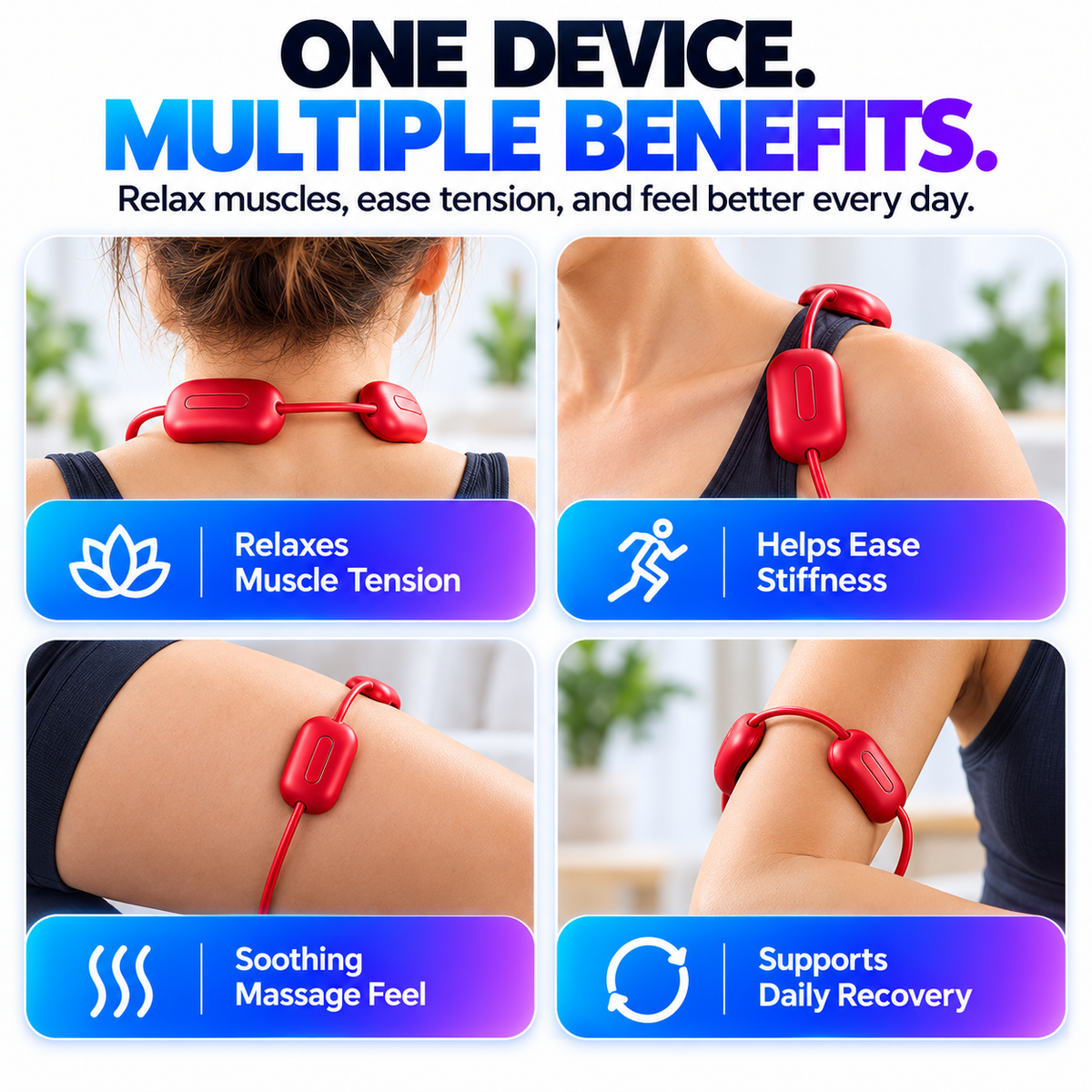 Nexora™ Neck Massager | Soothing Heat & Everyday Relaxation