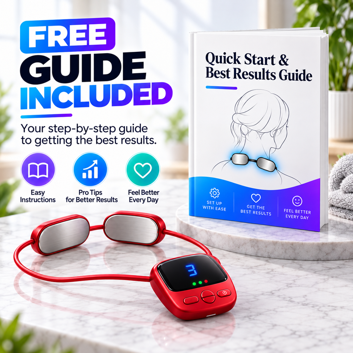 Nexora™ Neck Massager | Soothing Heat & Everyday Relaxation