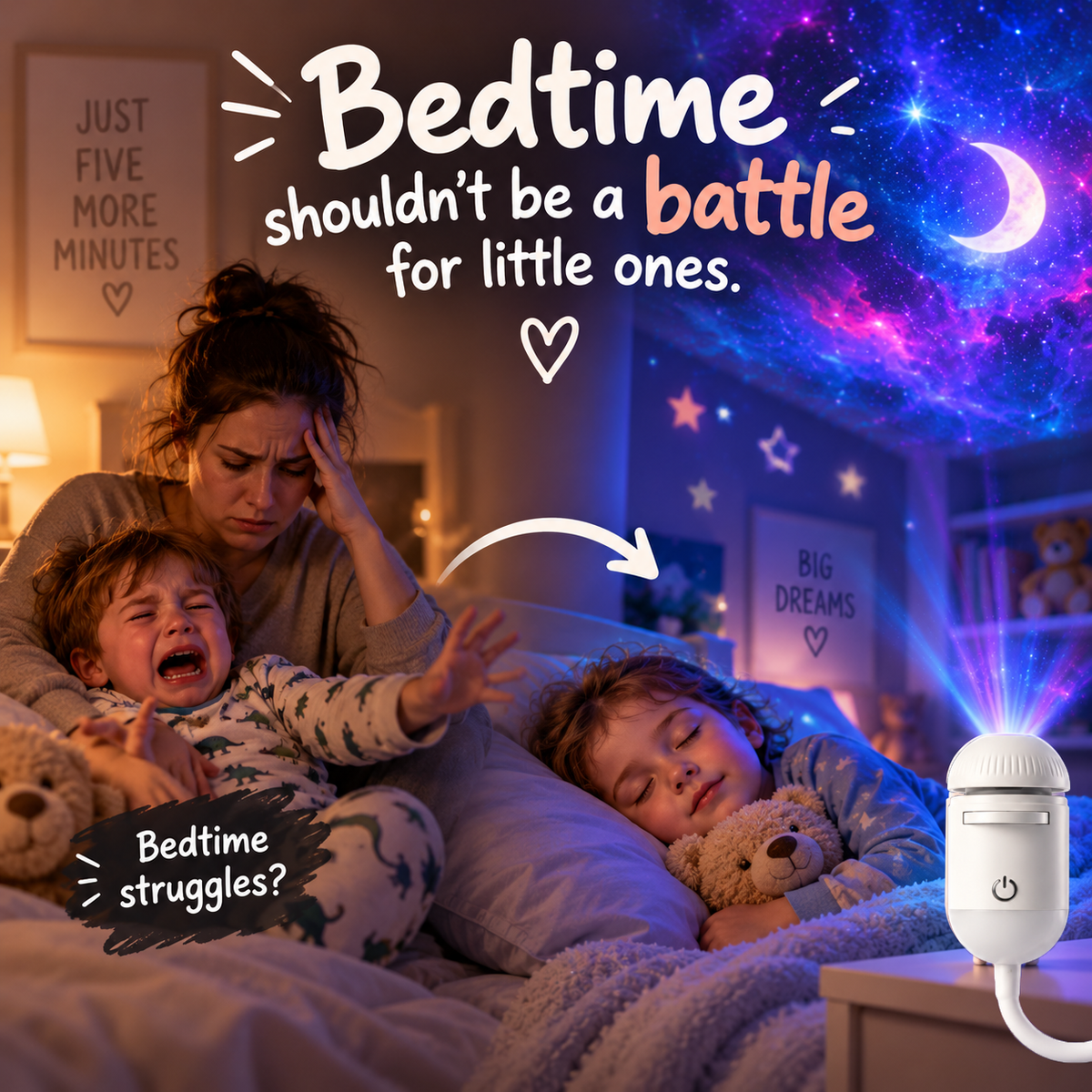 Nebulora™ – Cosmic Galaxy Light Projector for Bedrooms
