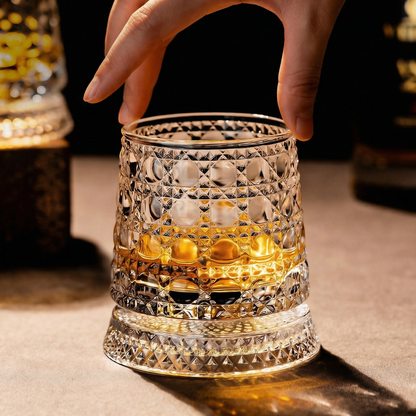 VinoSpin™ Rotating Whisky Glass | Stylish Drinking with a Gentle Swirling Motion