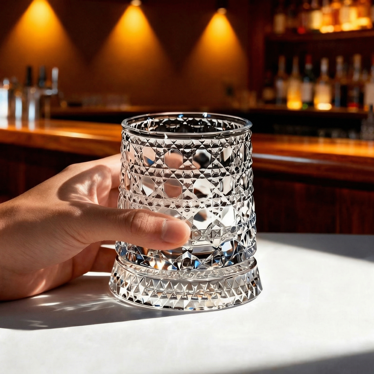 VinoSpin™ Rotating Whisky Glass | Stylish Drinking with a Gentle Swirling Motion
