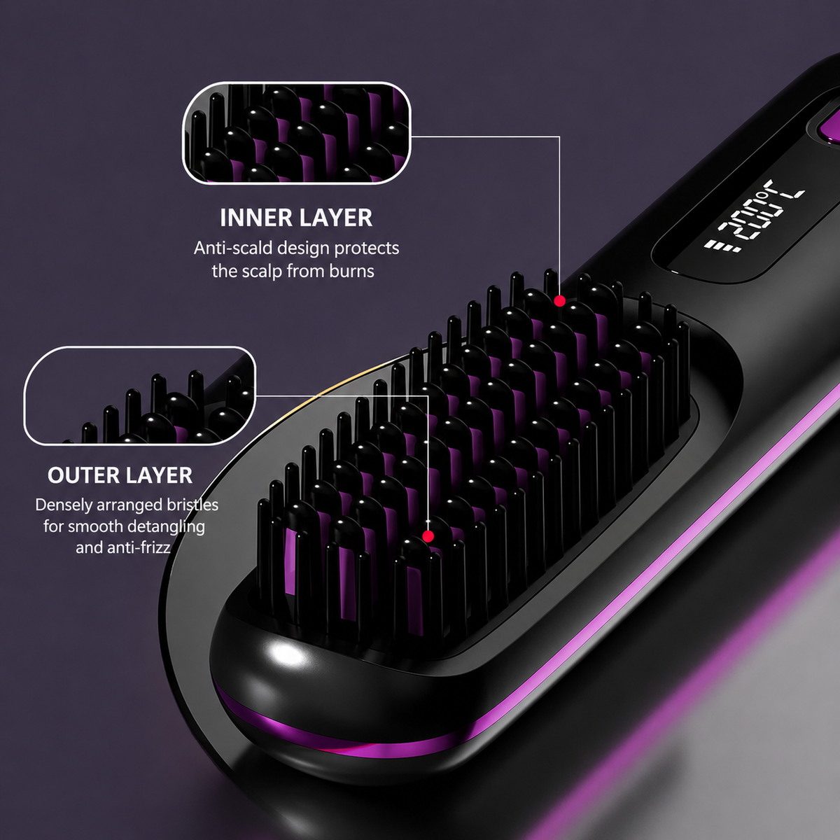 SleekGo™ Portable Cordless Hair Straightener | Smooth, Frizz-Free Hair On the Go
