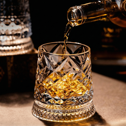 VinoSpin™ Rotating Whisky Glass | Stylish Drinking with a Gentle Swirling Motion