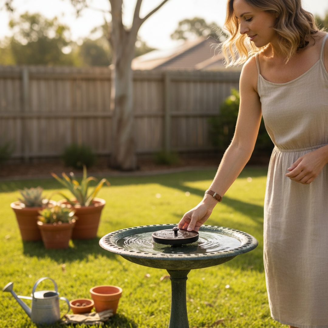AquaBloom™ Solar Water Fountain – Natural Garden Ambience & Soothing Water Flow