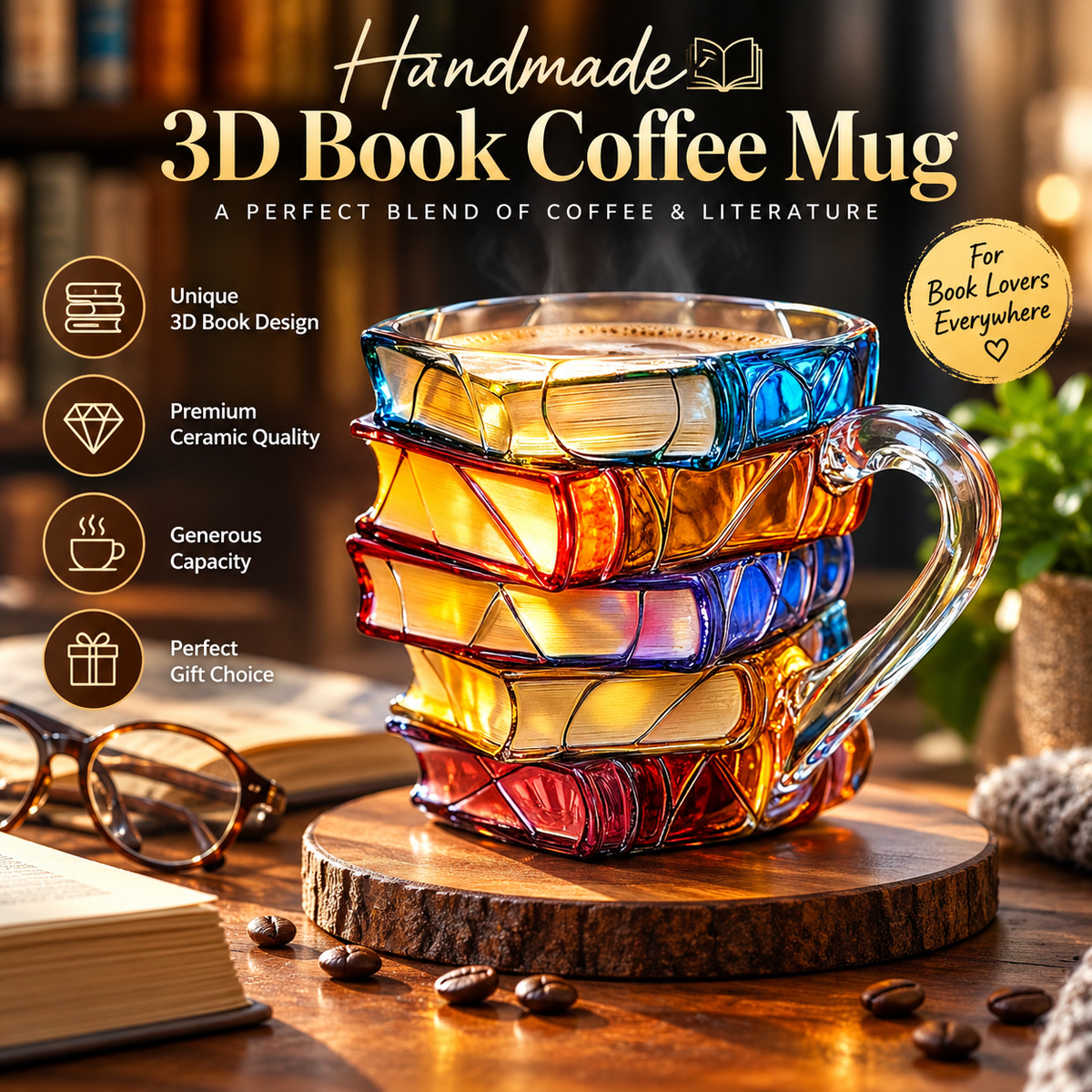 PageMug™ 3D Book Coffee Mug | A Literary Touch for Every Coffee Break