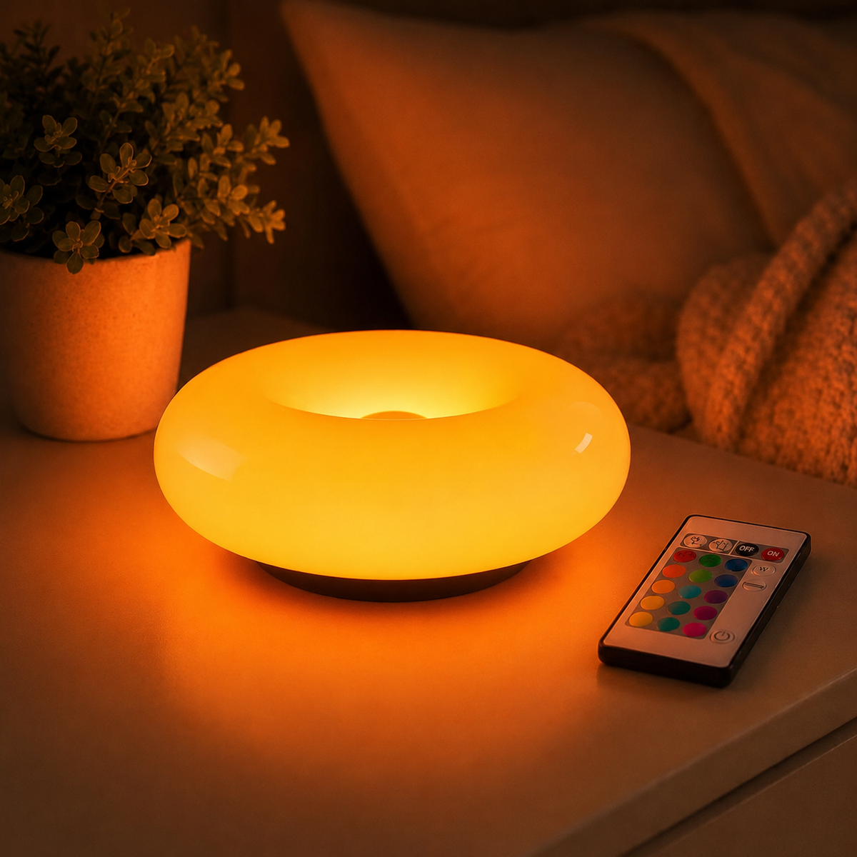 LumiDough™ Donut Table Lamp | Playful Design & Cosy Lighting