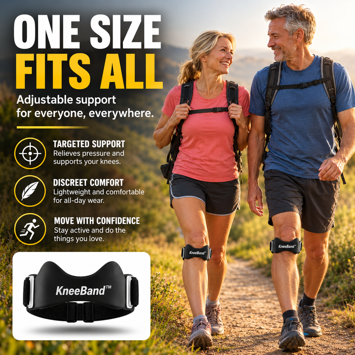 KneeBand™ | Patellar Tendon Strap for Sport & Everyday Support