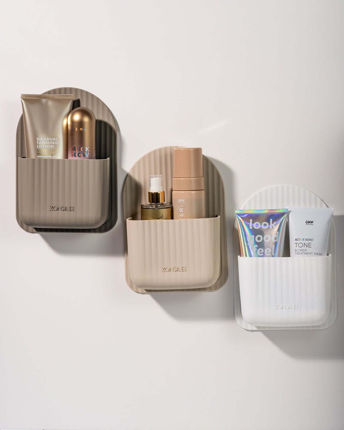 AquaNest™ – Silicone Adhesive Shower Caddy with Drainage