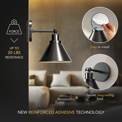 Industra™ – Stylish Industrial Cordless Wall Sconce for Homes