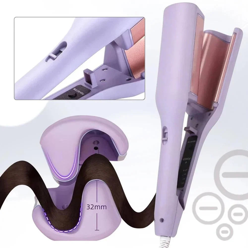 Glamora™ 2-in-1 Hair Styling Set | Sleek Hair & Beautiful Waves