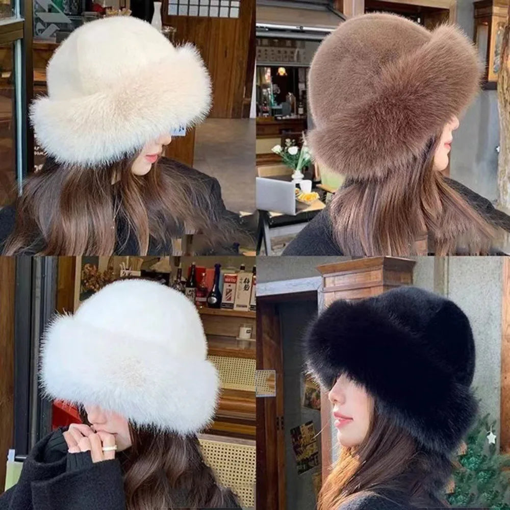 FurLuxe™ Elegant Faux Fur Winter Hat | Cosy Warmth Meets Elegant Winter Style
