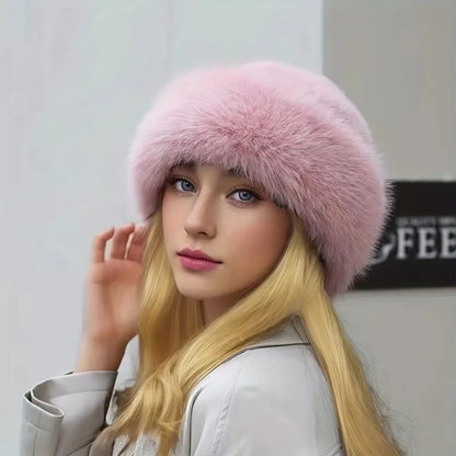 FurLuxe™ Elegant Faux Fur Winter Hat | Cosy Warmth Meets Elegant Winter Style