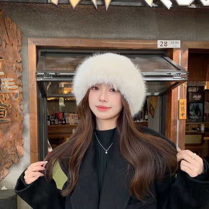 FurLuxe™ Elegant Faux Fur Winter Hat | Cosy Warmth Meets Elegant Winter Style