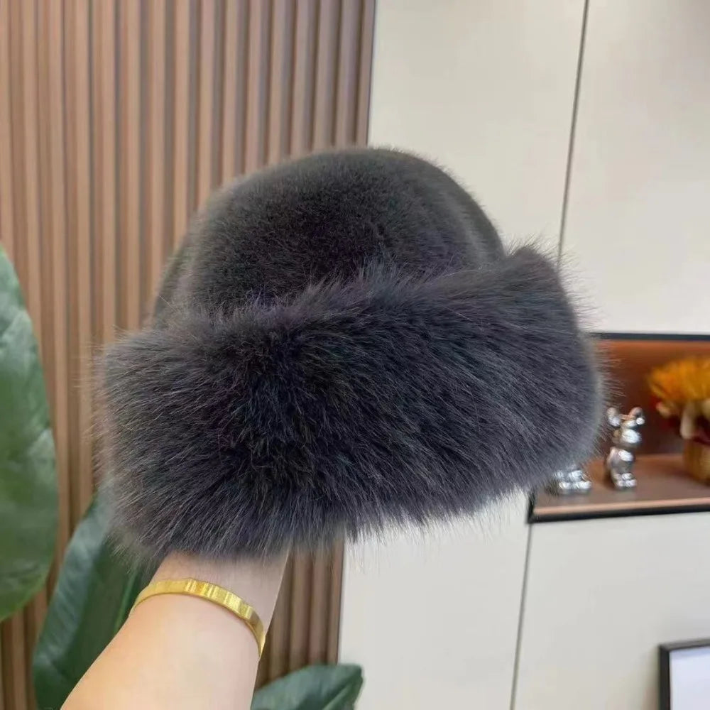 FurLuxe™ Elegant Faux Fur Winter Hat | Cosy Warmth Meets Elegant Winter Style