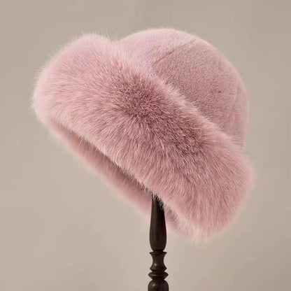 FurLuxe™ Elegant Faux Fur Winter Hat | Cosy Warmth Meets Elegant Winter Style