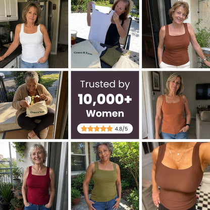 Elavelle™ – Flattering Shaping Tank with Integrated Bra Cups