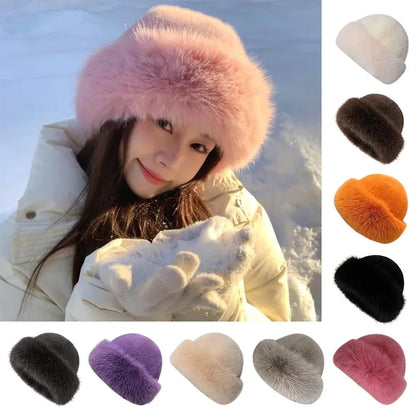 FurLuxe™ Elegant Faux Fur Winter Hat | Cosy Warmth Meets Elegant Winter Style