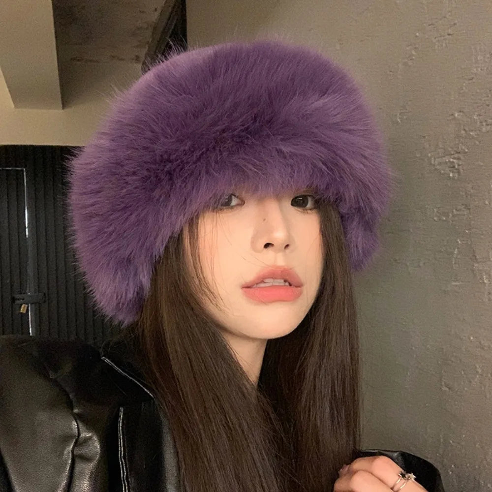 FurLuxe™ Elegant Faux Fur Winter Hat | Cosy Warmth Meets Elegant Winter Style