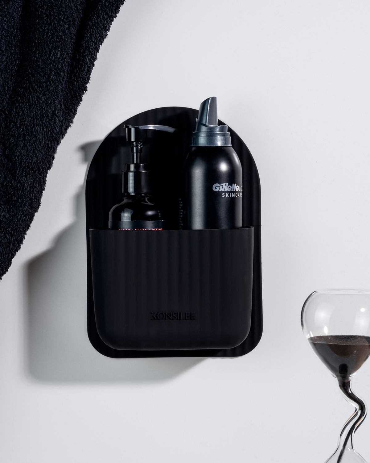 AquaNest™ – Silicone Adhesive Shower Caddy with Drainage