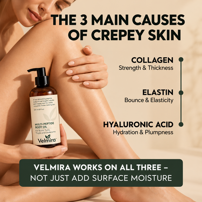 Velmira™ – Hydrating Peptide Body Oil for Soft Skin