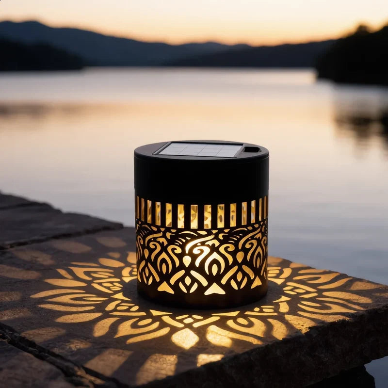 Lunara™ Solar Mandala Garden Light | Magical Light Patterns & Warm Evening Ambience