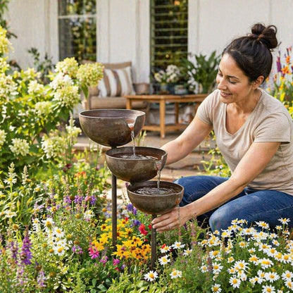 Rainora™ Rain Collector Bird Bath | A Natural Water Source for Birds & Bees