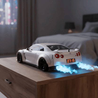 TurboRise™ Sportscar Alarm Clock | Realistic Engine Sounds & LED Light Effects