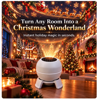 FestiGlow™ Christmas Projection Night Light | Instant Christmas Room Transformation