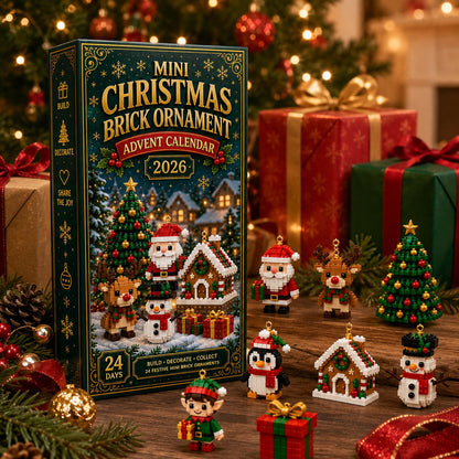 Brickora™ Mini Advent Calendar | 24 Christmas Building Sets to Build & Decorate