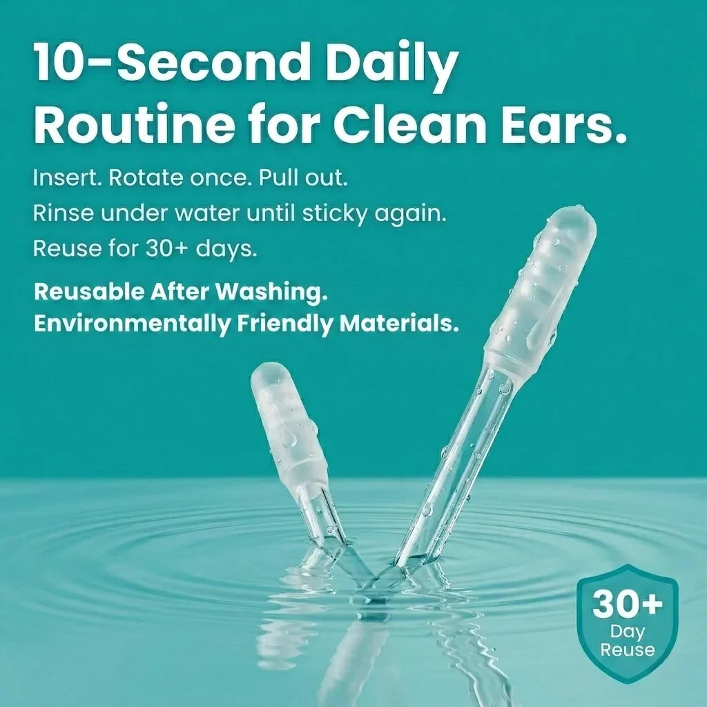 Waxora™ Sticky Ear Cleaner | Gentle, Reusable Wax Removal