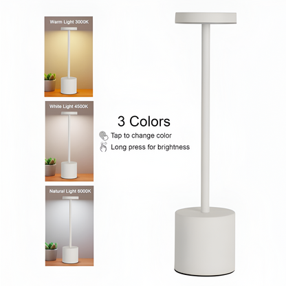 Auralis™ – Minimalist Dimmable Rechargeable LED Table Lamp