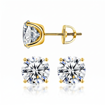 Veloura™ – Timeless moissanite stud earrings with brilliant sparkle