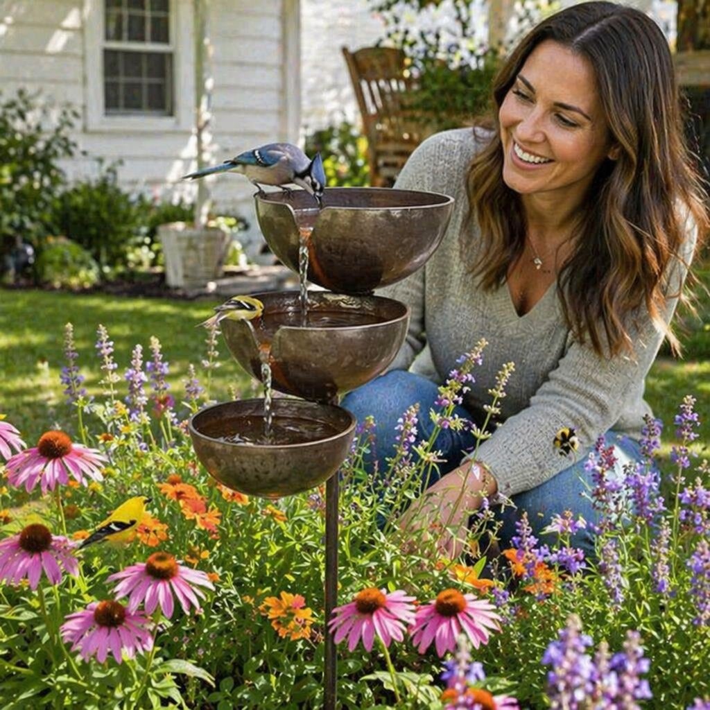 Rainora™ Rain Collector Bird Bath | A Natural Water Source for Birds & Bees