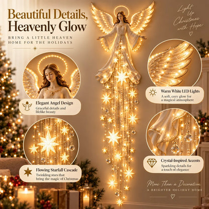 Celestara™ Angel Christmas Light | Warm Starry Glow & Festive Cosy Ambience