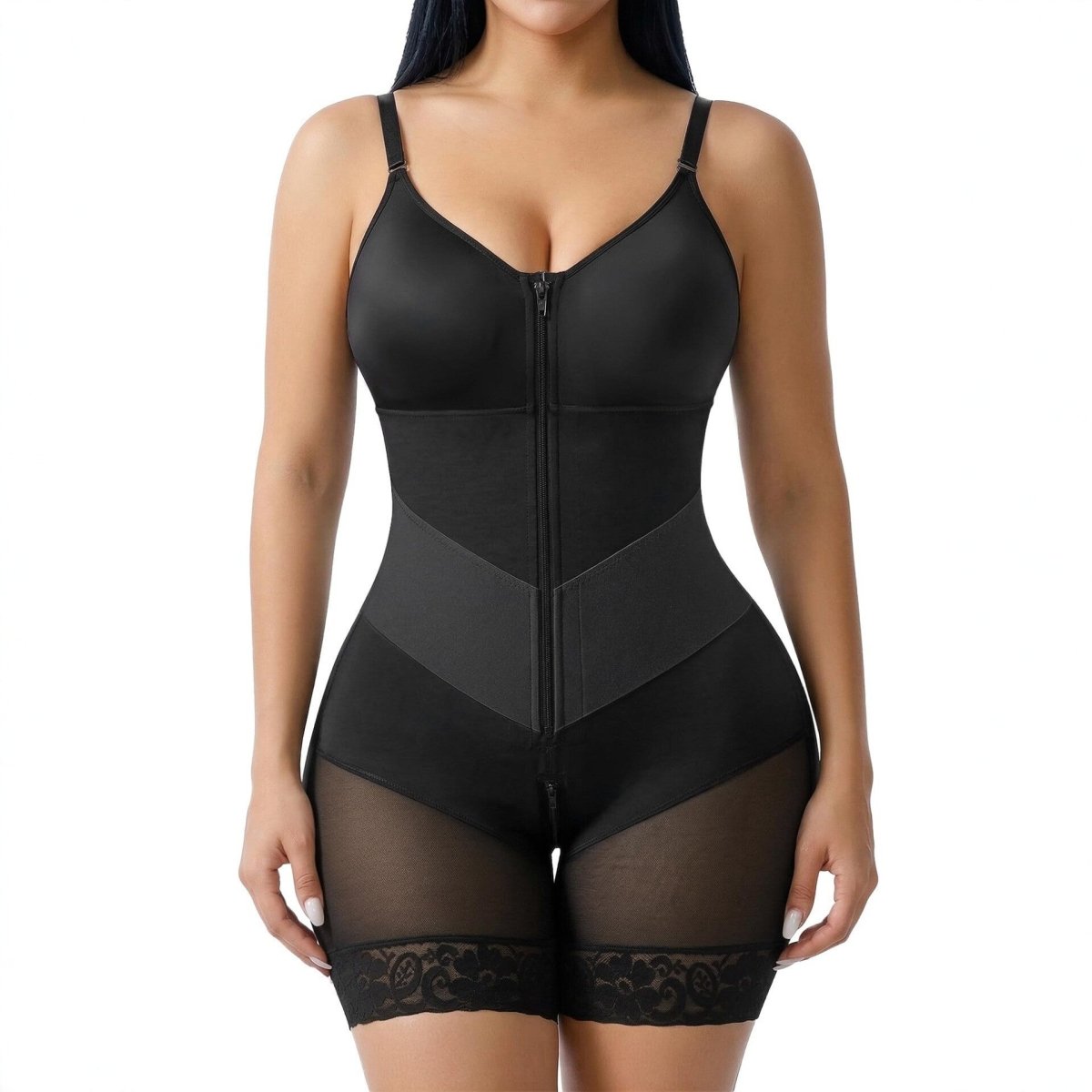 Zenvyra™ V-Shaped Shaping Bodysuit | Sculpted Curves & Smooth Support