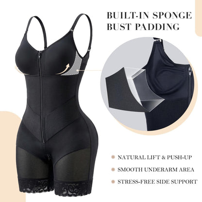 Zenvyra™ V-Shaped Shaping Bodysuit | Sculpted Curves & Smooth Support