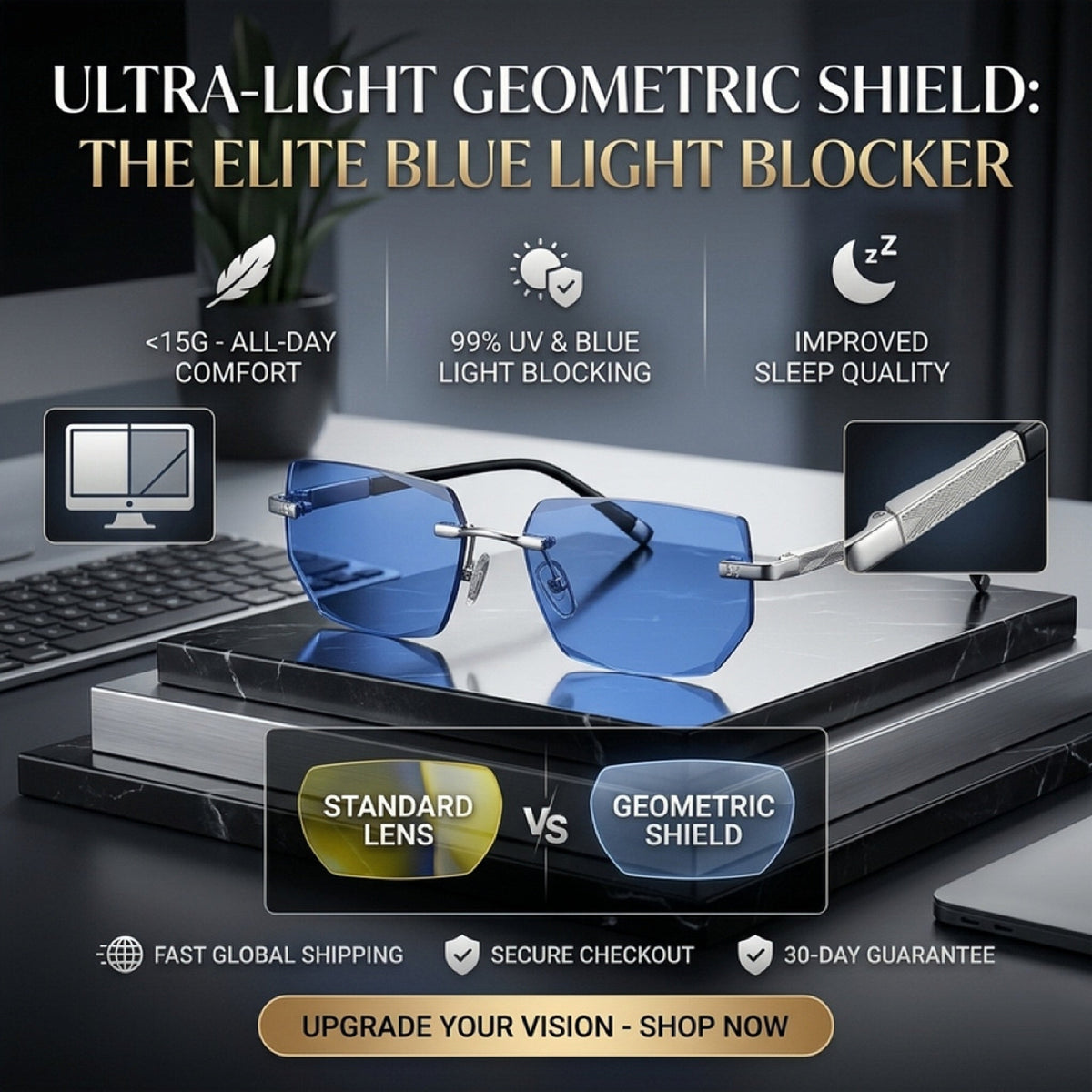 FocusVue™ Auto-Focus Glasses | Adaptive Vision & Everyday Comfort