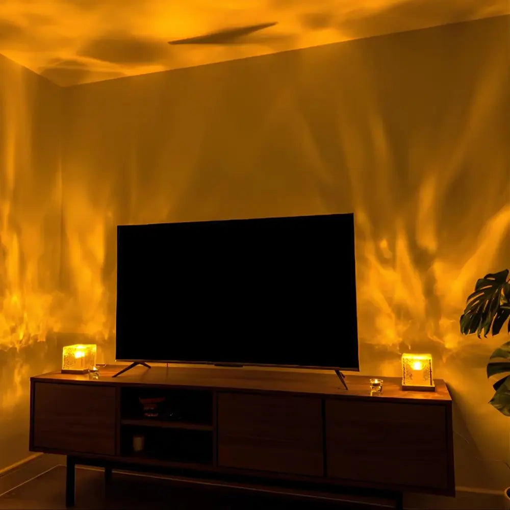 PolarGlow™ Northern Lights Cube Lamp | Magical Colours & Mesmerising Room Ambience