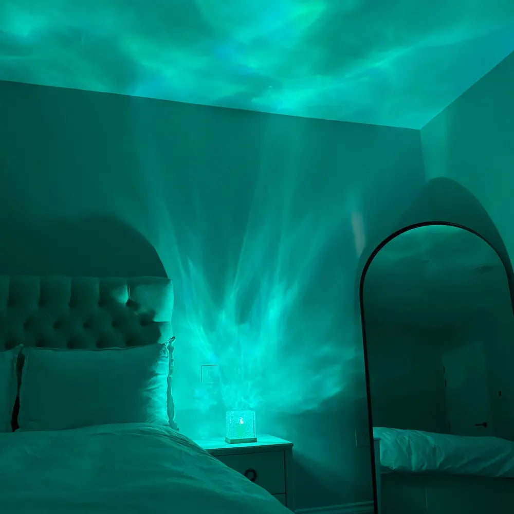 PolarGlow™ Northern Lights Cube Lamp | Magical Colours & Mesmerising Room Ambience