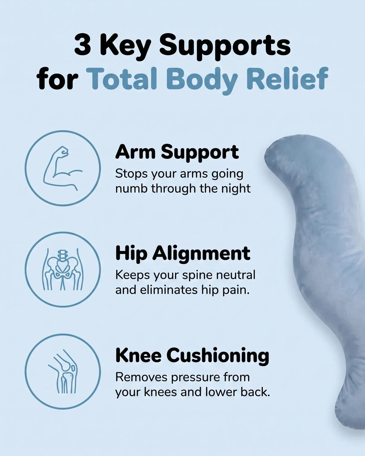 BodyViva™ – Ergonomic sleeping pillow for natural body alignment