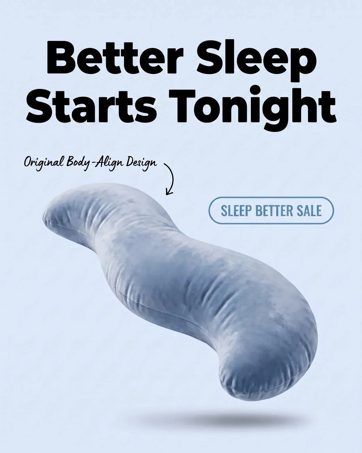 BodyViva™ – Ergonomic sleeping pillow for natural body alignment
