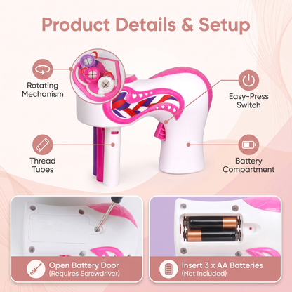 Twistella™ Automatic Hair Braider for Kids | Fun Braided Hairstyles in Seconds