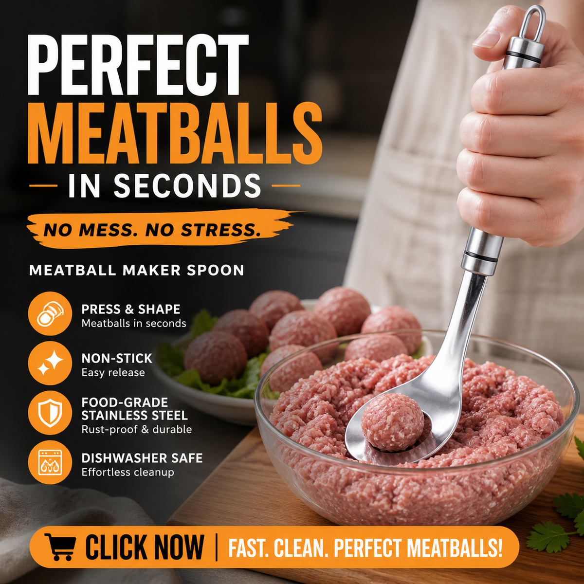 MeatForm™ Meatball Maker | Faster Shaping & Cleaner Kitchen Prep