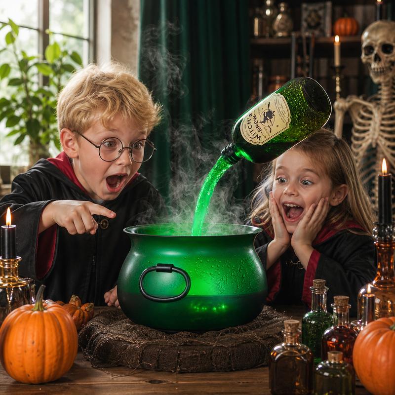 HexaBrew™ Halloween Magic Cauldron | Magical Glow Effect & Floating Potion Illusion